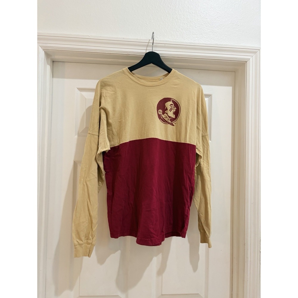 Florida State Seminoles FSU Long Sleeve Shirt Small League Collegiate Gold Red